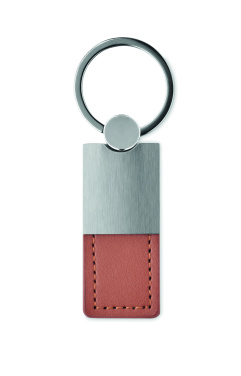 Logotrade promotional product picture of: PU and metal key ring Helsinki